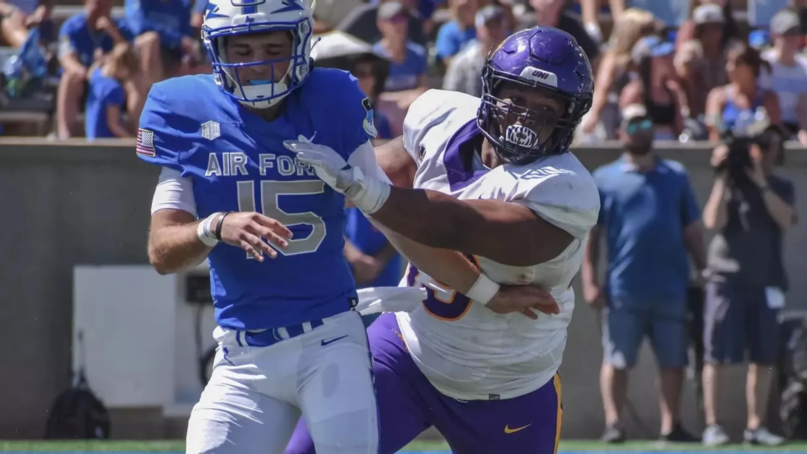 Steelers eyeing defensive linemen in Day 3 of upcoming NFL Draft taken on the South Side. Photo by Northern Iowa Athletics